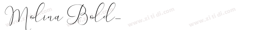 Molina Bold字体转换